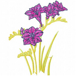 Flowers And Tree Embroidery Design 7 Flowers And Tree Embroidery Design 7